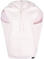 Courrèges hoodie en jersey à logo brodé - Rose