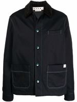 Marni surchemise à détails de coutures - Noir