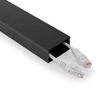 Kabelmanagement | Buis | 1.10 m | 1 Stuks | Maximale kabeldikte: 25 mm | Aluminium | Zwart - thumbnail