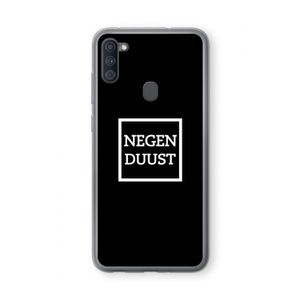 Negenduust black: Samsung Galaxy A11 Transparant Hoesje