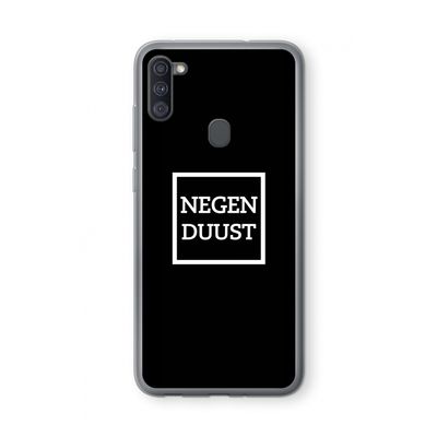 Negenduust black: Samsung Galaxy A11 Transparant Hoesje
