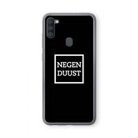 Negenduust black: Samsung Galaxy A11 Transparant Hoesje