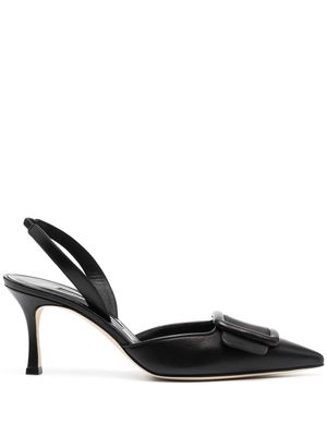 Manolo Blahnik escarpins à détail de boucle - Noir