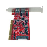 StarTech.com 2-poorts PCI SuperSpeed USB 3.0-adapterkaart met SATA-voeding - thumbnail