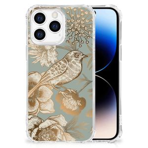 Case voor iPhone 14 Pro Vintage Bird Flowers