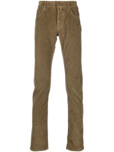 Jacob Cohën pantalon slim à taille basse - Marron