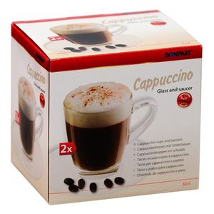 Scanpart - Cappuccino Kop en schotel - 2x32cl