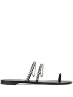 Giuseppe Zanotti sandales Catena en cuir - Noir - thumbnail