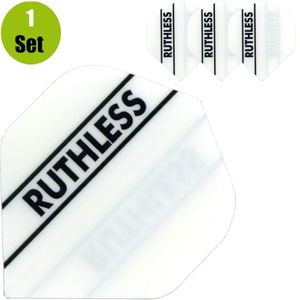 Ruthless Solid Panel Dartflights - Wit