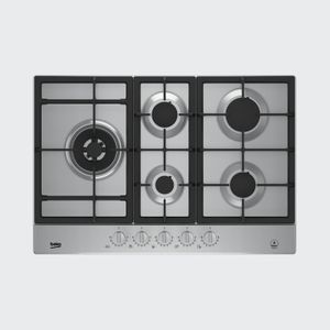 Beko HIAL 75325 SX NL kookplaat Zwart, Roestvrijstaal Ingebouwd 75 cm Gaskookplaat 4 zone(s)