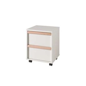 Vipack rolcontainer voor bureau London - wit - 59,7x48,1x40 cm - Leen Bakker