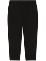 Dolce & Gabbana Kids pantalon de jogging à patch logo - Noir