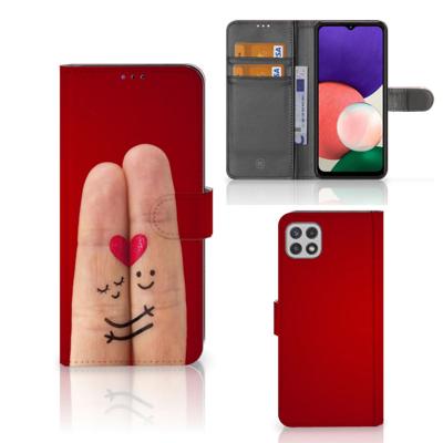 Samsung Galaxy A22 5G | Wallet Case | met Pasjes | Liefde - Origineel Romantisch Cadeau