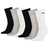 Puma Sportsokken Zwart Grijs Wit 6-pack-47/49 Puma Sportsokken Zwart Grijs Wit 6-pack-47/49