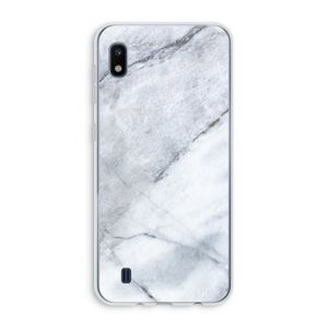 Witte marmer: Samsung Galaxy A10 Transparant Hoesje