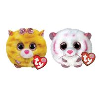 Ty - Knuffel - Teeny Puffies - Tabitha Cat & Tabor Tiger