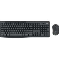 Toetsenbord en draadloze muis Logitech MK295 Grijs Qwerty Spaans