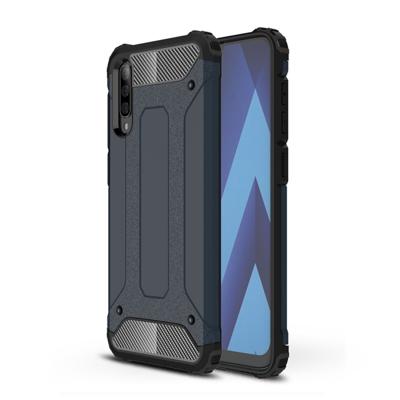 Magic Armor TPU + PC combinatie Case voor Galaxy A50 (marineblauw)