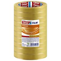 Plakband tesafilm® standaard 66mx15mm transparant 10 rollen | 10 stuks