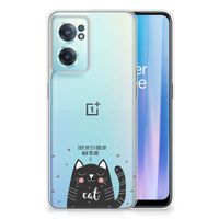 OnePlus Nord CE 2 5G Telefoonhoesje met Naam Cat Good Day - thumbnail