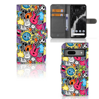 Google Pixel 7 Wallet Case met Pasjes Punk Rock