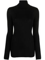 Wild Cashmere pull en maille Bette à design nervuré - Noir