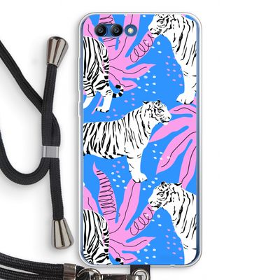 Tijger: Honor 10 Transparant Hoesje met koord
