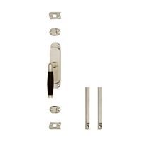 Intersteel Klink-espagnolet links ton 222 met stangenset 2x 1250 mm mat nikkel/ebbenhout - thumbnail