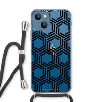 Geometrisch patroon: iPhone 13 Transparant Hoesje met koord