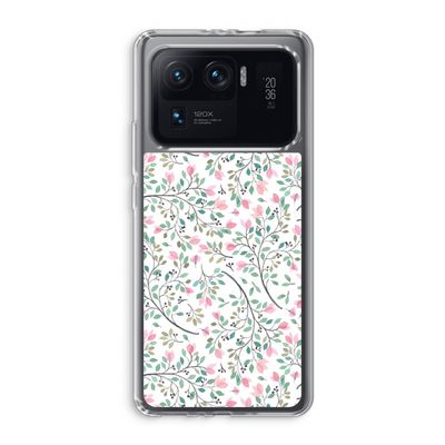 Sierlijke bloemen: Xiaomi Mi 11 Ultra Transparant Hoesje