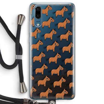 Pony: Huawei P20 Transparant Hoesje met koord