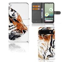 Hoesje Google Pixel 6A Watercolor Tiger Hoesje Google Pixel 6A Watercolor Tiger