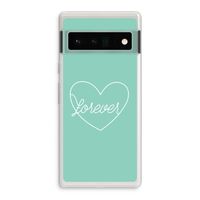 Forever heart pastel: Google Pixel 6 Pro Transparant Hoesje
