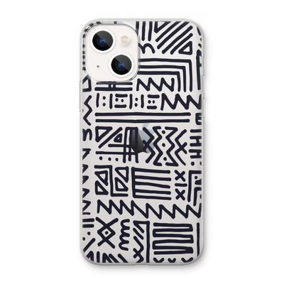 Marrakech print: iPhone 13 mini Transparant Hoesje