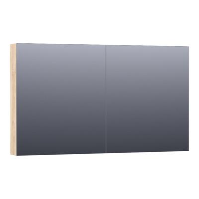 BRAUER Impress spiegelkast - 120x70x15cm - zonder verlichting - 2 dubbelzijdige spiegeldeuren - Forest Wheat SK-IM120FW