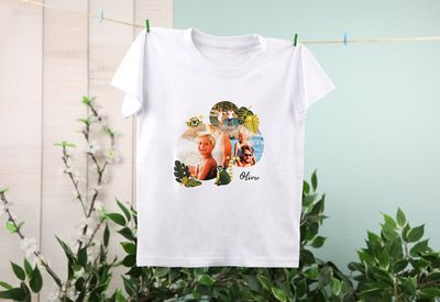 T-shirt kinderen wit 5 - 6 jaar