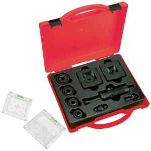 TOOLCRAFT TO-9610284 Ponsinzetstukken Stanzformen: Ø22-34,3mm (Rundes Loch), Quadratische Stanzform:33.5 und 45 mm