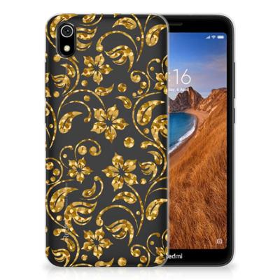 Xiaomi Redmi 7A | TPU Case | Gouden Bloemen Xiaomi Redmi 7A | TPU Case | Gouden Bloemen