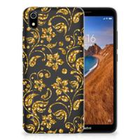 Xiaomi Redmi 7A | TPU Case | Gouden Bloemen