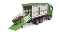 bruder Scania Super 560R diertransportwagen met rund Kant-en-klaar model Bedrijfswagen(model) - thumbnail