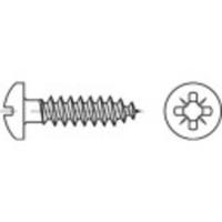 TOOLCRAFT 1069709 Bolkopschroeven 6 mm 45 mm Kruiskop Pozidriv 88096 RVS A2 500 stuk(s)