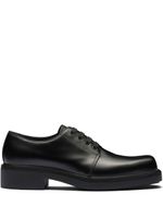 Prada derbies en cuir - Noir