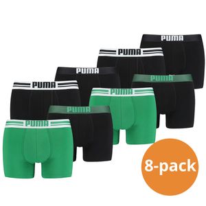 Puma Boxershorts Placed Logo  8-pack Groen/Zwart-XL