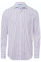 Pierre Cardin Tailored Fit Overhemd paars, Gestreept - thumbnail