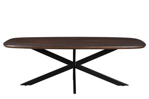 Jesper eettafel Danish Oval Livingfurn 210cm bruin