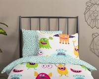 Good Morning Kinderdekbedovertrek "monsters" - Multi - (140x200/220 cm) - Katoen