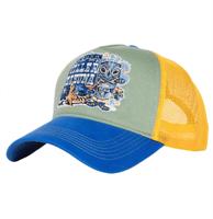 King Kerosin Killer Kahuna Trucker Pet Geel & Blauw King Kerosin Killer Kahuna Trucker Pet Geel & Blauw