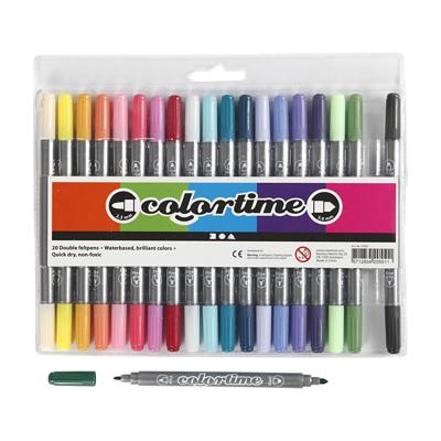 Creativ Company Dubbelzijdige stiften - extra kleuren, 20st.