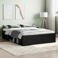 Bedframe zwart 135x190 cm Double