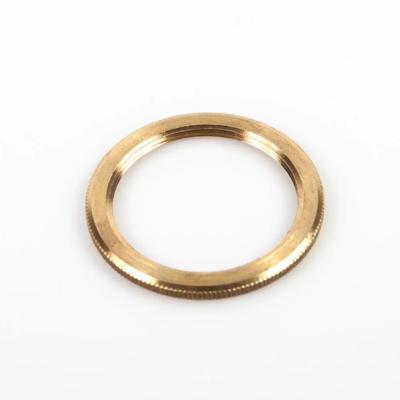 Helder messing ring voor E27 fitting past op metalen e27 fittingen